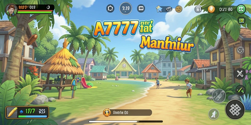 Tampilan utama A7777 dengan gameplay yang menarik dan penuh warna.