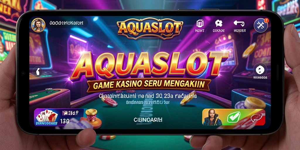 Tampilan screenshot gameplay AQUASLOT yang menampilkan aksi menarik dari permainan Kasino.