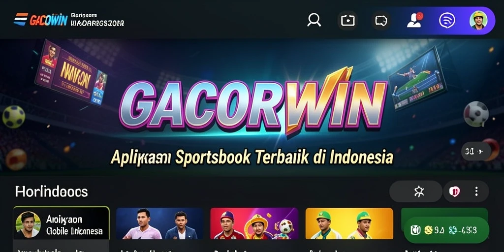 Screenshot permainan GACORWIN menampilkan tampilan antarmuka sportsbook yang menarik.