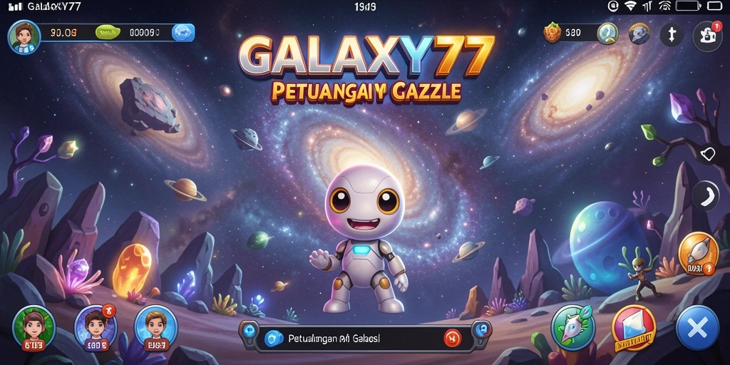 Screenshot gameplay GALAXY77 menampilkan tantangan Puzzle yang seru.