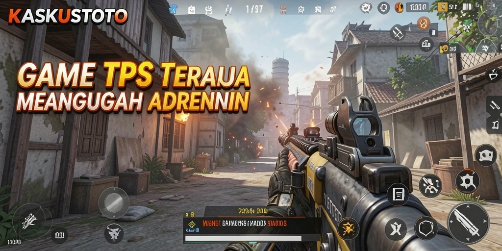 Tampilan gameplay KASKUSTOTO yang mendebarkan dalam pertempuran TPS.