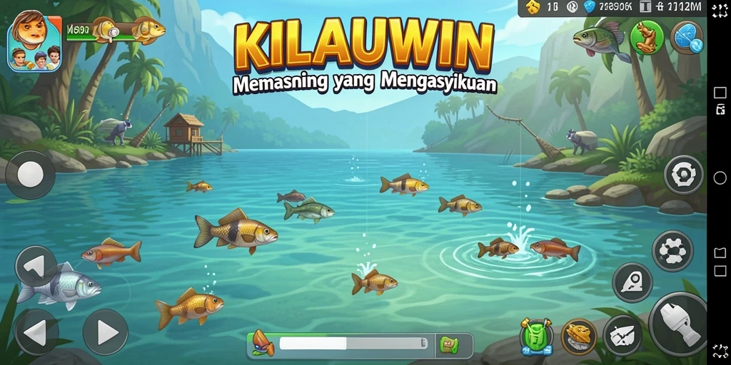 Tangkapan ikan dalam gameplay KILAUWIN yang seru dan menantang.