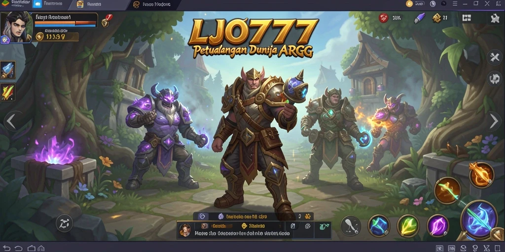 Tampilan gameplay LJO777 dengan aksi seru dalam dunia ARPG.
