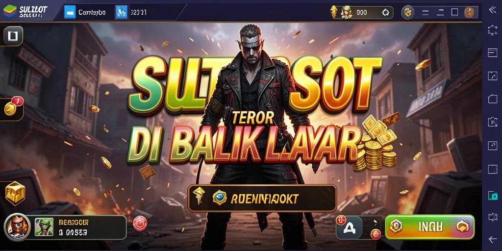 Tangkapan layar menampilkan suasana mencekam dalam gameplay SULTANSLOT.
