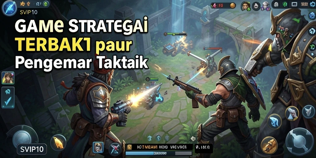 Tangkapan layar SVIP10 menampilkan pertarungan strategi yang intens dan menarik.